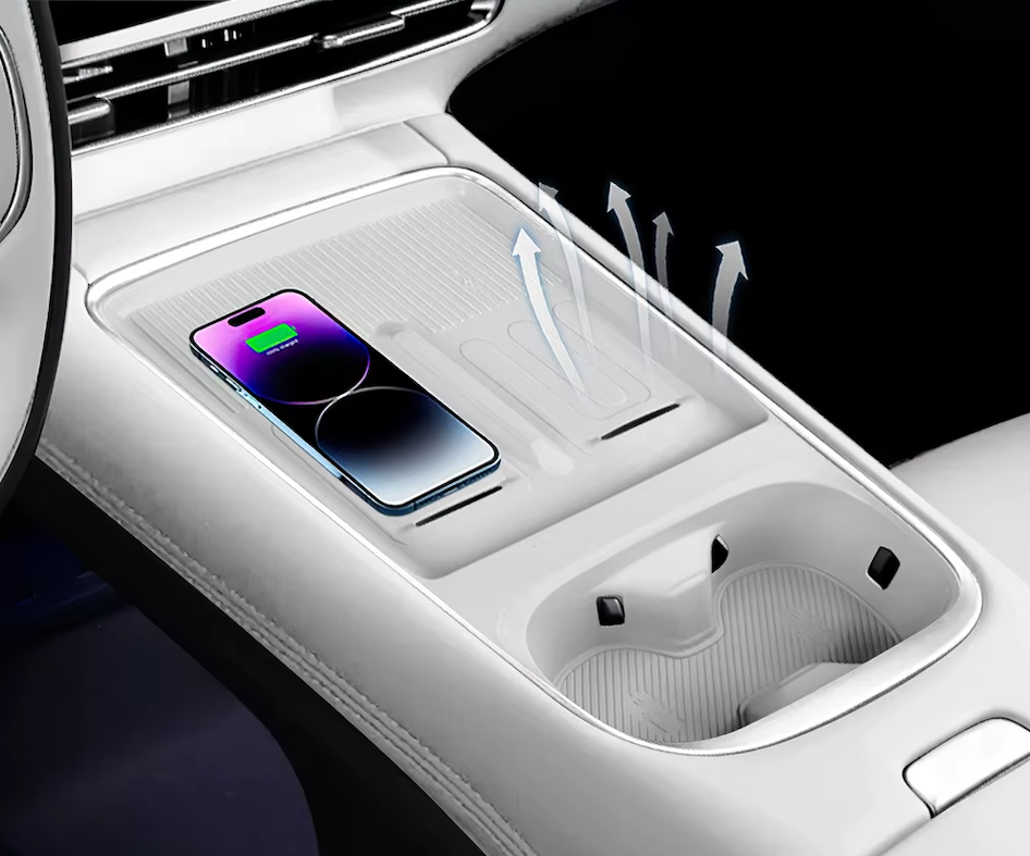XPENG G6 Wireless Charging & Becherhalter Silikonmatte | Rutschfest & Wasserdicht