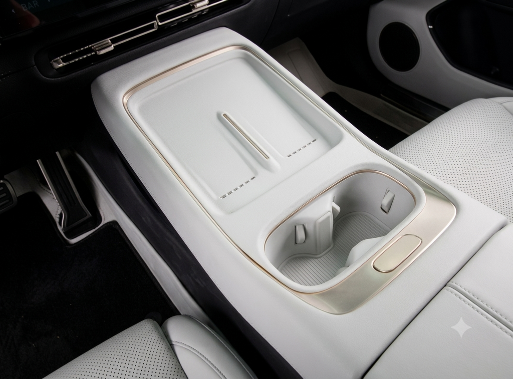 Premium Silikon-Pad für kabellose Ladestation & Becherhalter – XPENG P7+ (2026/2027)
