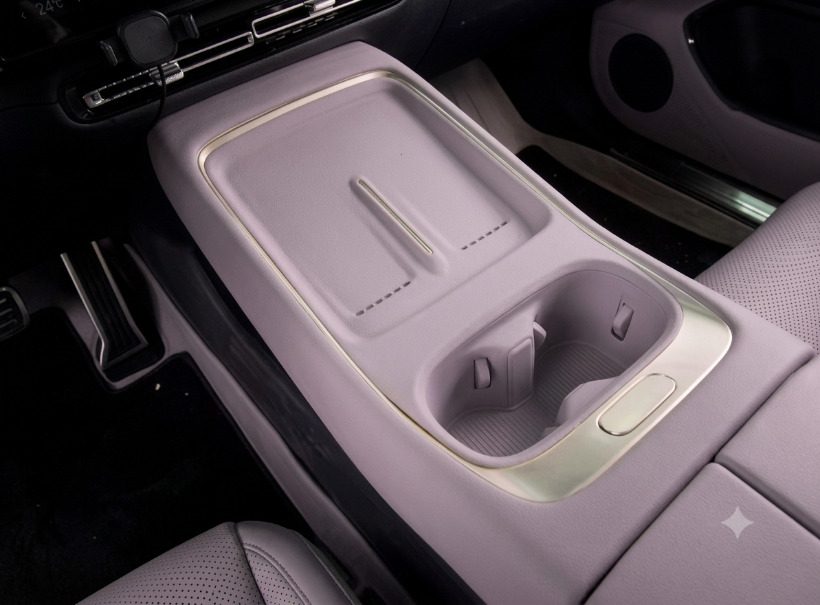 Premium Silikon-Pad für kabellose Ladestation & Becherhalter – XPENG P7+ (2026/2027)