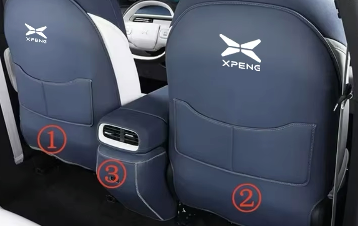 Leder-Rücksitzschoner & Armlehnen-Schutz für XPENG G6 (2023–2024) – Full-Surround Anti-Kick-Pads