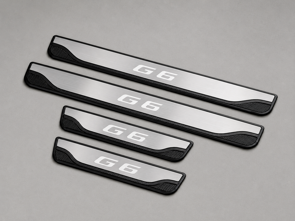 Silberner Einstiegsleisten-Schutz für XPENG G6 – 4-teiliges Set