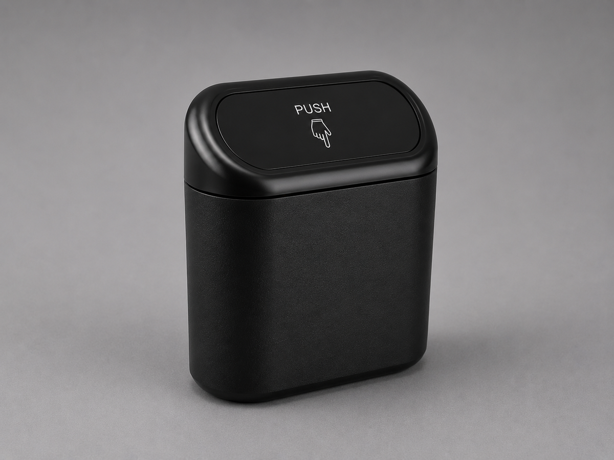 Mini-Mülleimer und Organizer für den XPENG G6 in Schwarz