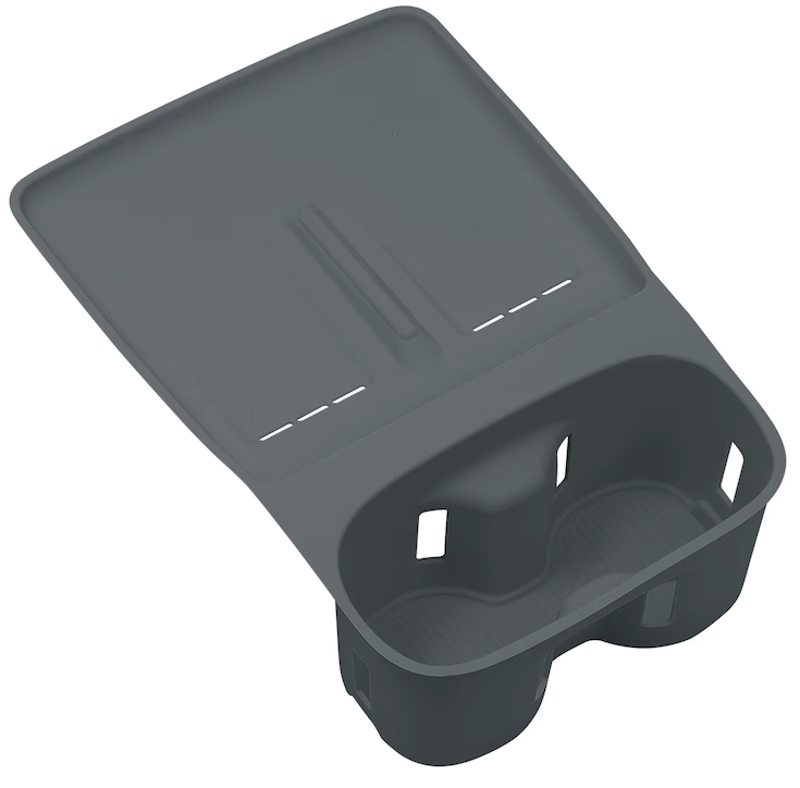 XPENG G6 Silikonmatte für Ladeschale und Becherhalter in Dunkelgrau